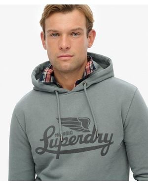 Superdry & Co Heritage Brand Relaxed Hoodie - Grey