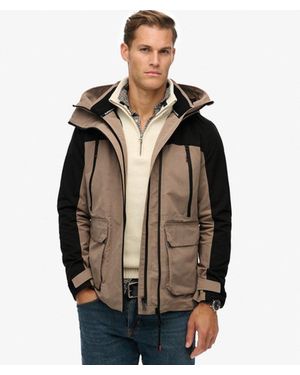 Superdry Hooded Ultimate Embroidered Windbreaker - Black