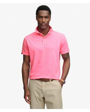 Superdry & Co Essential Jersey Polo Shirt - Pink