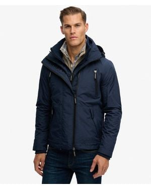 Superdry Mountain Windbreaker Jas Met Capuchon - Blauw