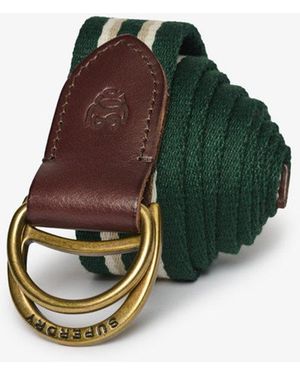 Superdry & Co Heritage Stripe Webbing Belt - Green