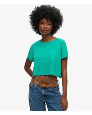 Superdry & Co Slouchy Cropped T-shirt - Green
