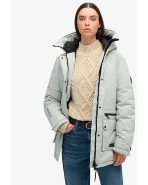 Superdry & Co City Padded Parka Coat - Blue