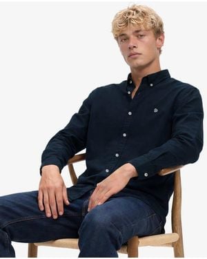 Superdry & Co Classic Oxford Long Sleeve Shirt - Blue