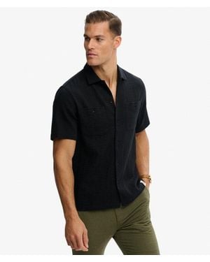 Superdry & Co The Merchant Store - Textured Short Sleeve Shirt - Black
