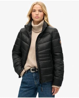 Superdry & Co Fuji Quilted Padded Jacket - Black