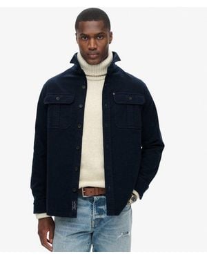 Superdry Cotton The Merchant Store Overshirt - Blue