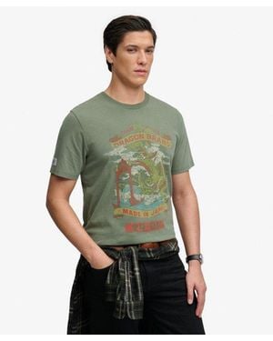Superdry & Co Vintage Logo Tokyo Relaxed T-shirt - Green