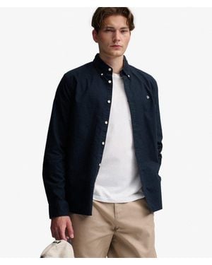 Superdry & Co Preppy Oxford Long Sleeve Shirt - Blue