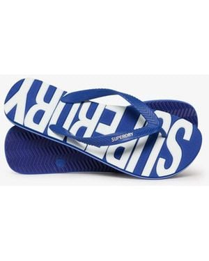 Superdry Core Logo Flip Flops - Blue