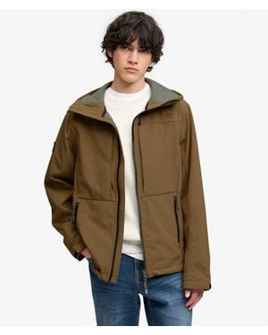 Superdry Softshell Trekker Jas Met Capuchon - Bruin