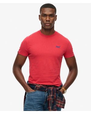 Superdry Organic Cotton Essential Logo T-shirt - Red