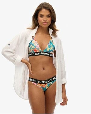 Superdry Classic Bikinibroekje Met Logo - Wit