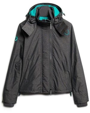 Superdry & Co Pop Zip Hooded Arctic Sd-windcheater Jacket - Black