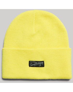 Superdry & Co Essential Logo Beanie - Yellow