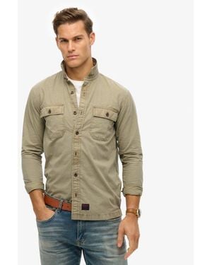 Superdry Military Long Sleeve Shirt - Green