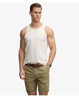 Superdry Unbrushed Essential Logo Vest - Natural
