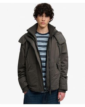Superdry & Co Hooded Microfibre Arctic Windcheater Jacket - Black