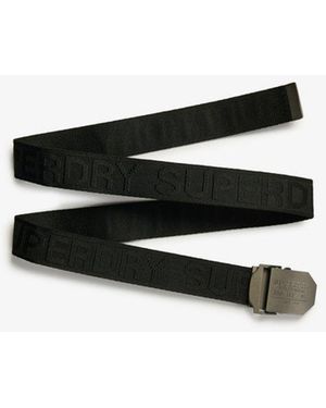 Superdry Workwear Webbing Belt - Black
