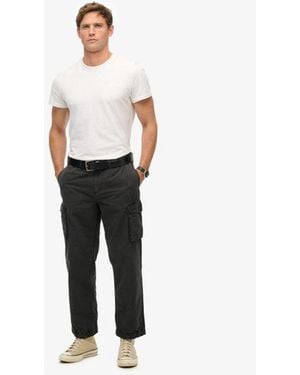 Superdry Parachute Light Cargo Pants Size: 28/32 - White