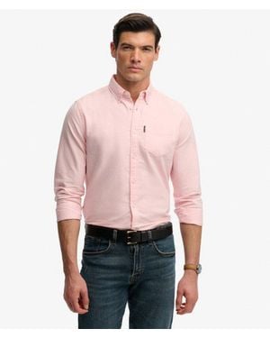 Superdry & Co Essential Oxford Long Sleeve Shirt - Red