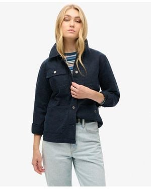Superdry & Co Canvas Chore Jacket - Blue