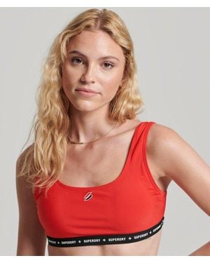 Superdry Elastisch Code Micro Topje - Rood