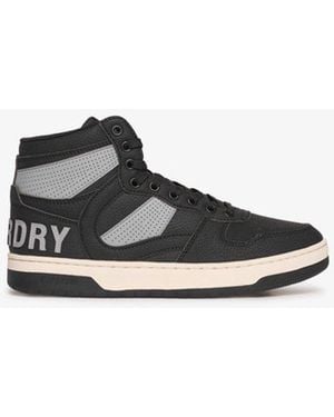 Superdry Vegan Jump High Top Trainers - Black