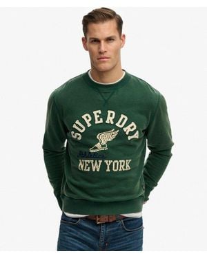 Superdry Vintage Athletic Crew Sweatshirt - Green