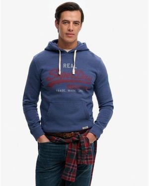 Superdry Vintage Logo Classic Hoodie - Blauw