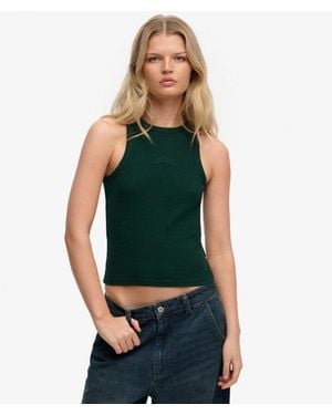 Superdry & Co Essential Logo Racer Vest - Green