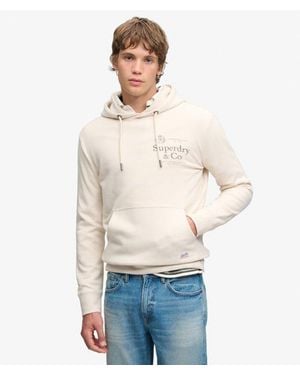 Superdry & Co 1954 Company Relaxed Hoodie - Natural