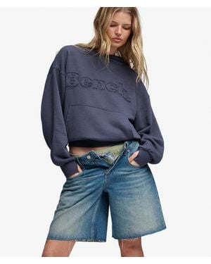 Superdry Bench X & Co Bench Oversized Applique Hoodie - Blue
