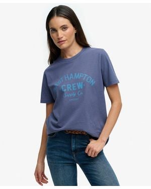 Superdry & Co Beach Club Relaxed T-shirt - Blue
