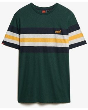 Superdry & Co Essentials Stripe T-shirt - Green