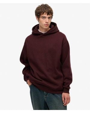 Superdry Blank Oversized Hoodie - Red