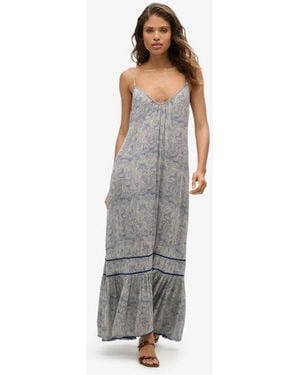 Superdry & Co Long Cami Dress - Grey