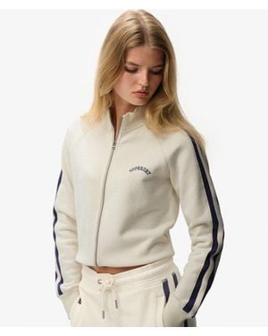 Superdry & Co Athletic Essentials Logo Track Top - Natural