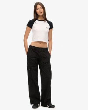 Superdry & Co Low Rise Utility Trousers - Black