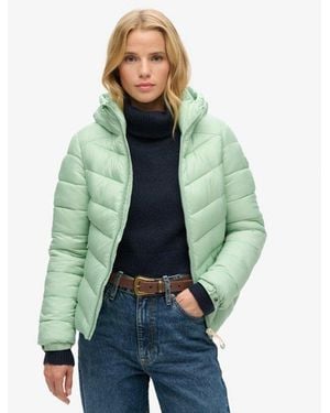 Superdry & Co Hooded Fuji Padded Jacket - Green