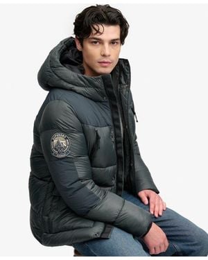 Superdry City Baffle Parka Jacket - Gray
