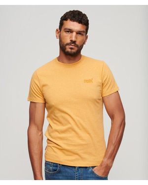 Superdry Homme T-Shirt En Coton Bio À Logo Essential Taille - Orange