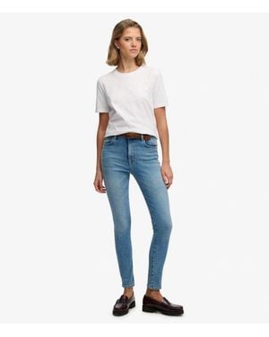 Superdry & Co Organic Cotton High Rise Skinny Jeans - Blue