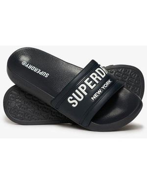 Superdry & Co City Luxe Pool Sliders - Black