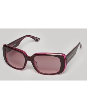Superdry Classic Brand Print Sdr Dunaway Sunglasses - Pink