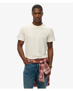 Superdry Athletic Embossed Relaxed T-Shirt - White