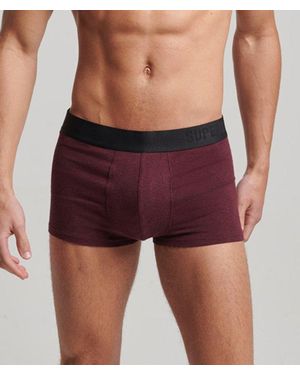 Superdry Organic Cotton Trunk Offset Double Pack - Red