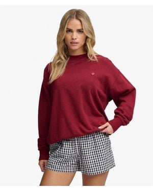 Superdry & Co Essential Heritage Crew Sweatshirt - Red