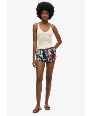 Superdry & Co Printed Beach Shorts - White
