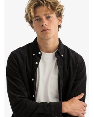 Superdry & Co Classic Needle Cord Shirt - Black
